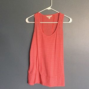 Orange/white striped shirt